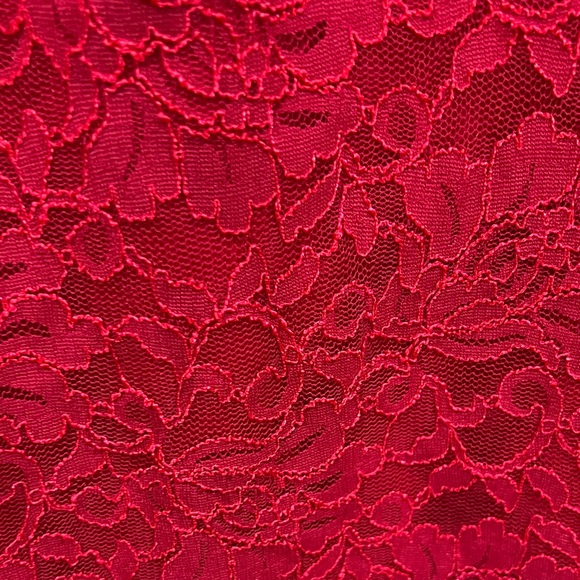 Boston Proper Red Lace Top size XL - Picture 4 of 9